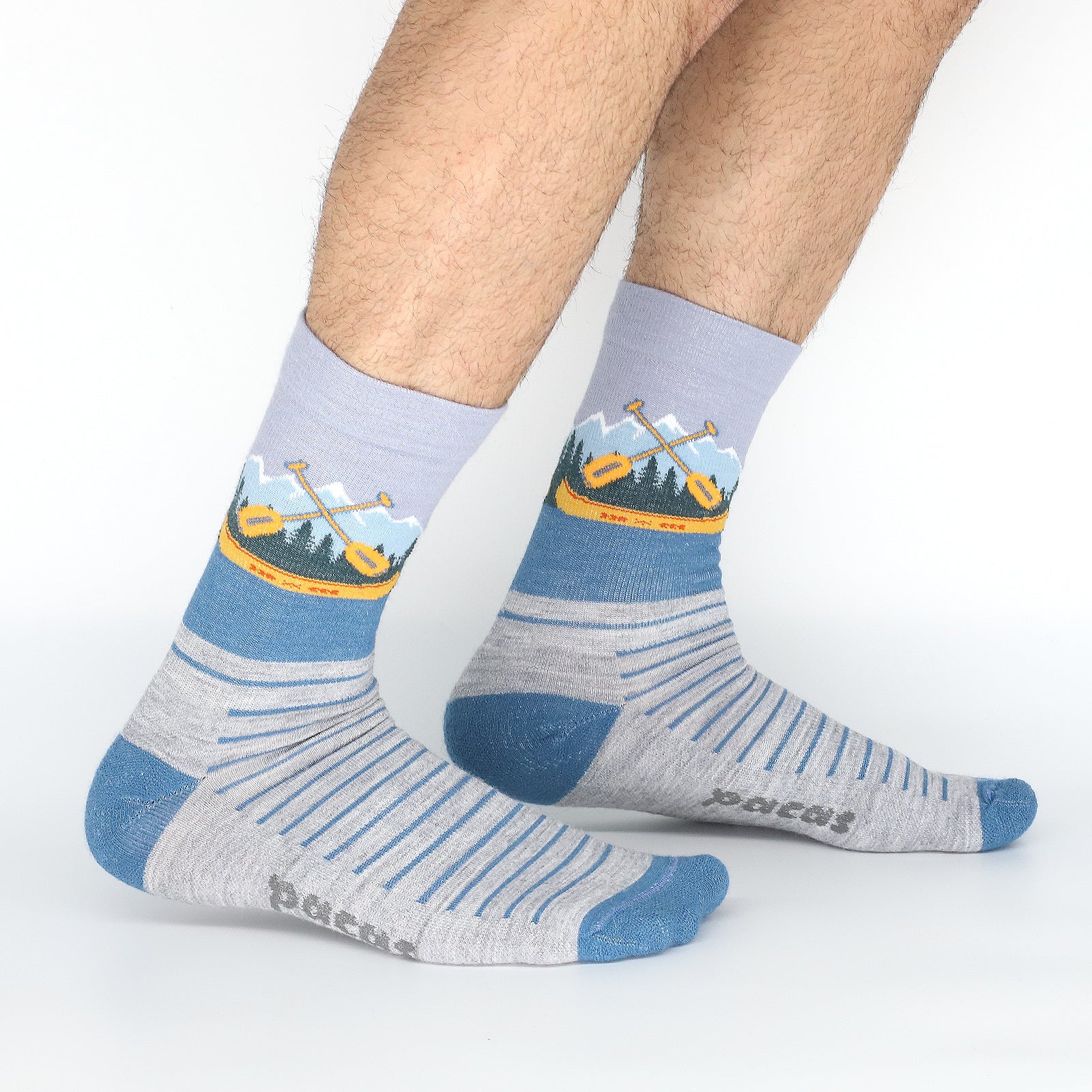 3 Pack - Men's Light-Weight Crew Pacas Socks - Image 120