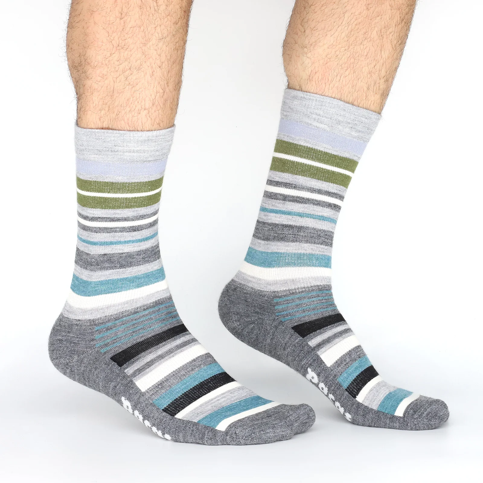 3 Pack - Men's Light-Weight Crew Pacas Socks - Image 136