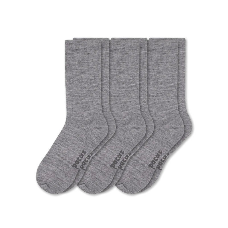 3 Pack - Men's Light-Weight Crew Pacas Socks - Image 137
