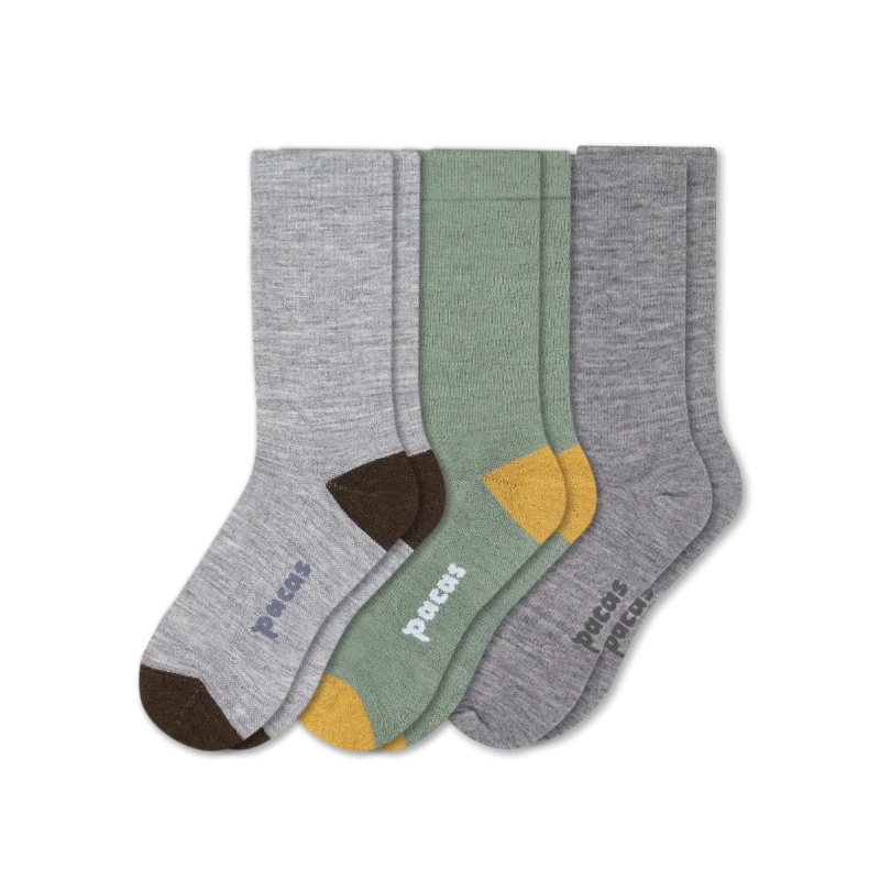 3 Pack - Men's Light-Weight Crew Pacas Socks - Image 141