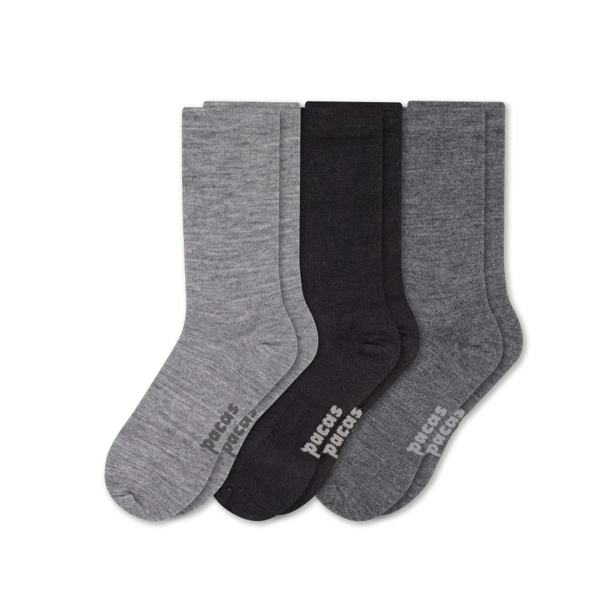 3 Pack - Men's Light-Weight Crew Pacas Socks - Image 155