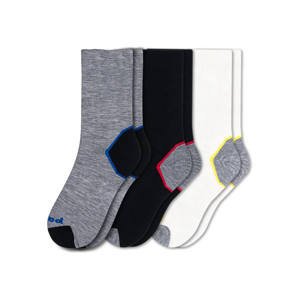 3 Pack - Men's Light-Weight Crew Pacas Socks - Image 158
