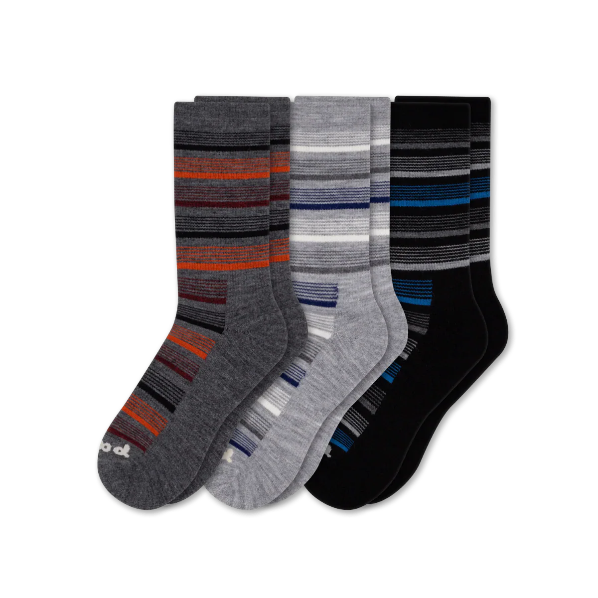 3 Pack - Men's Light-Weight Crew Pacas Socks - Image 162