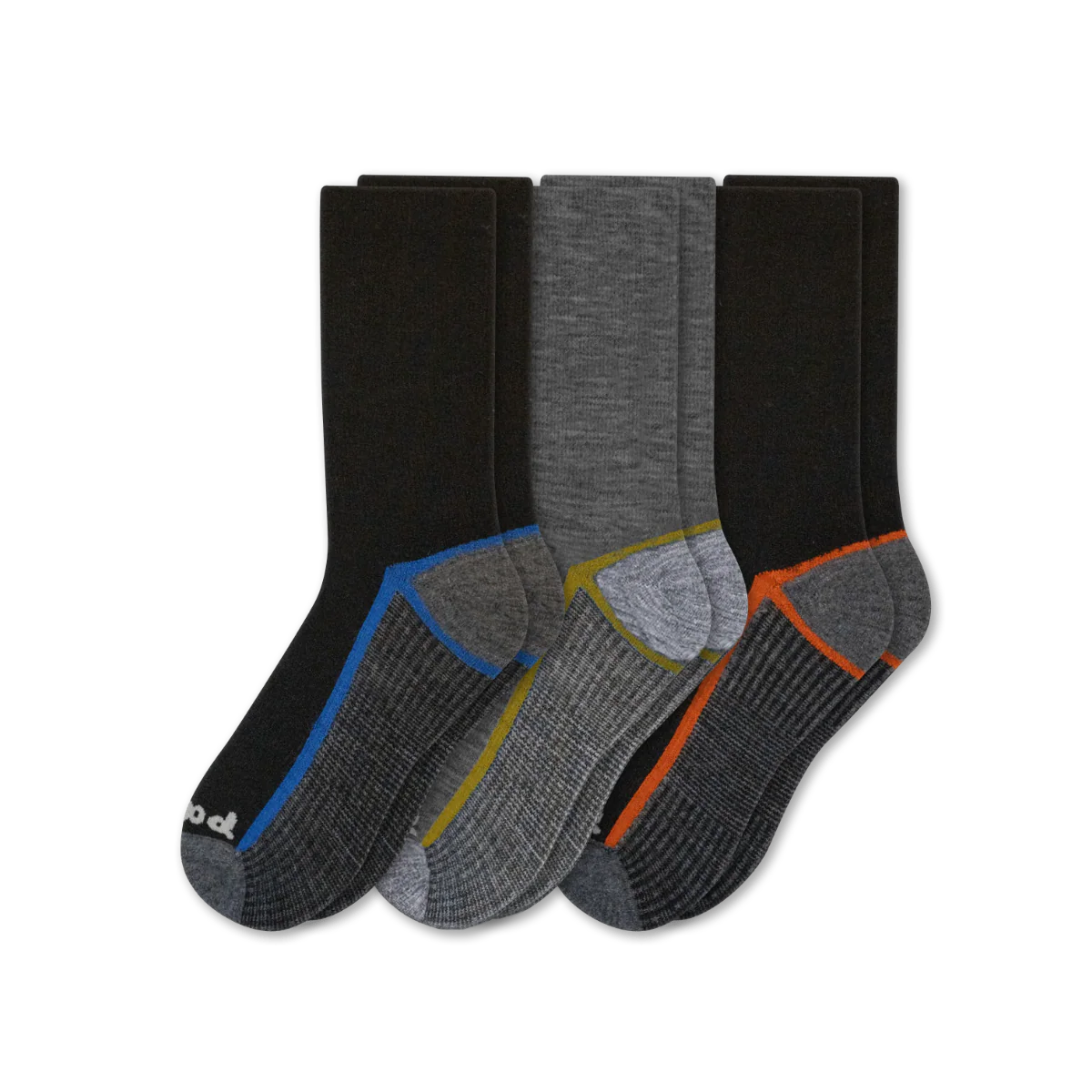 3 Pack - Men's Light-Weight Crew Pacas Socks - Image 172