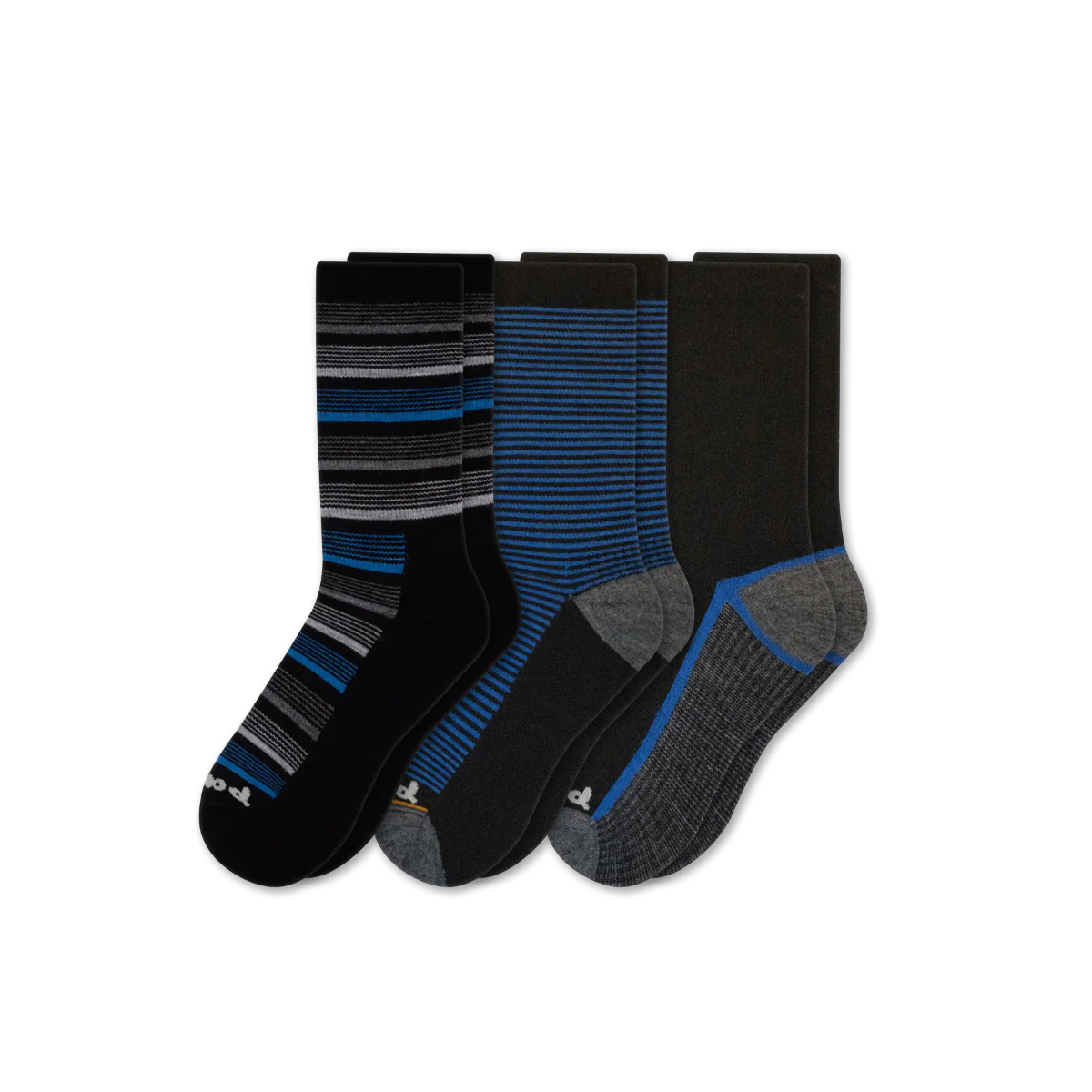 3 Pack - Men's Light-Weight Crew Pacas Socks - Image 33