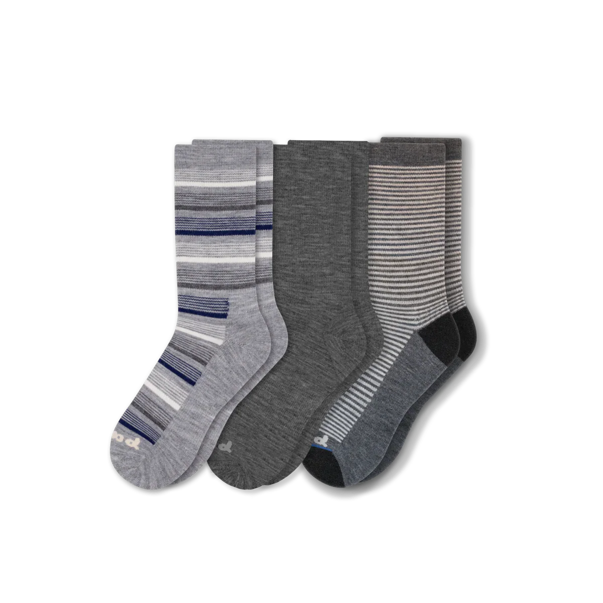 3 Pack - Men's Light-Weight Crew Pacas Socks - Image 36