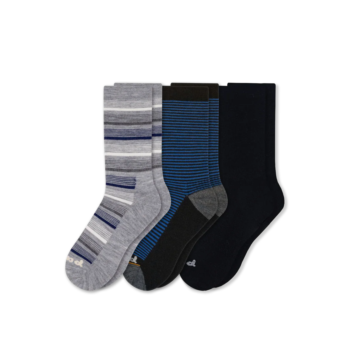 3 Pack - Men's Light-Weight Crew Pacas Socks - Image 38