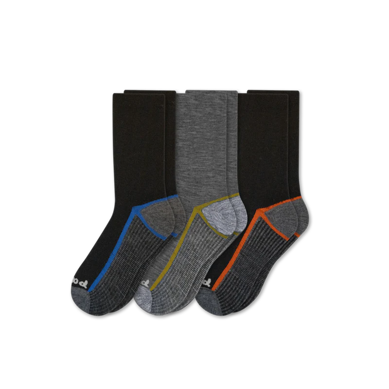 3 Pack - Men's Light-Weight Crew Pacas Socks - Image 39