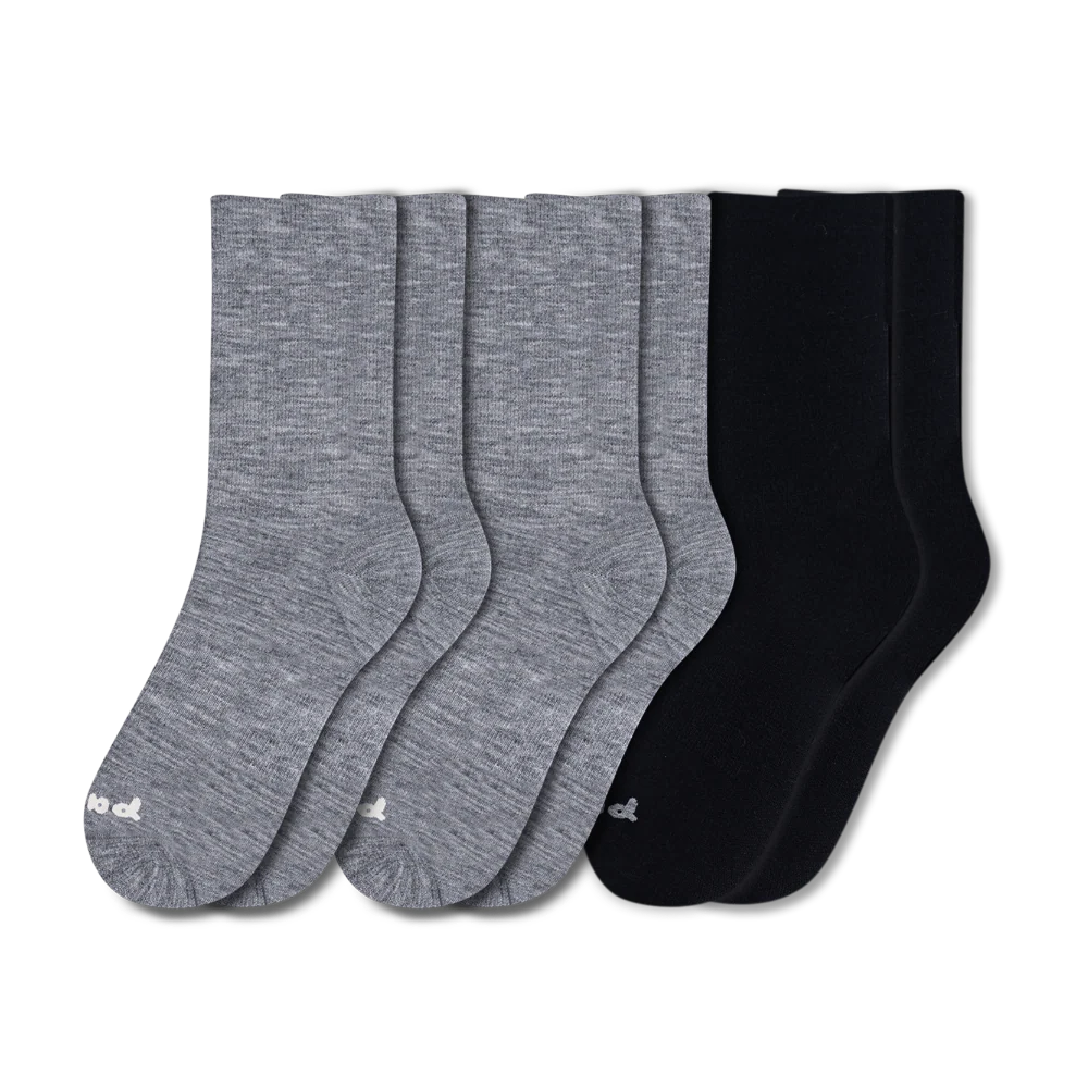 3 Pack - Men's Light-Weight Crew Pacas Socks - Image 4