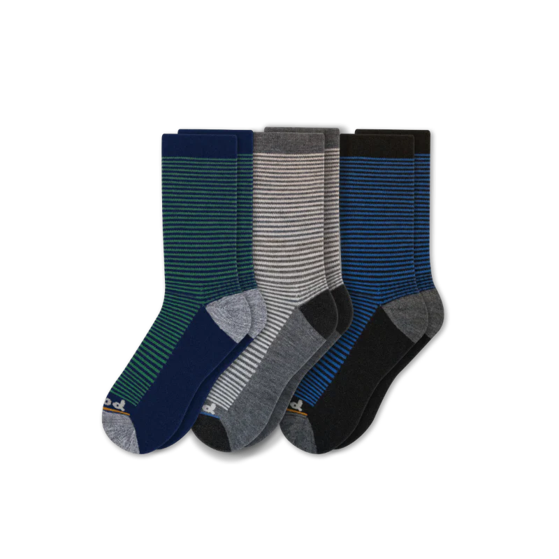 3 Pack - Men's Light-Weight Crew Pacas Socks - Image 40