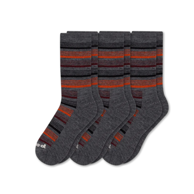 3 Pack - Men's Light-Weight Crew Pacas Socks - Image 46