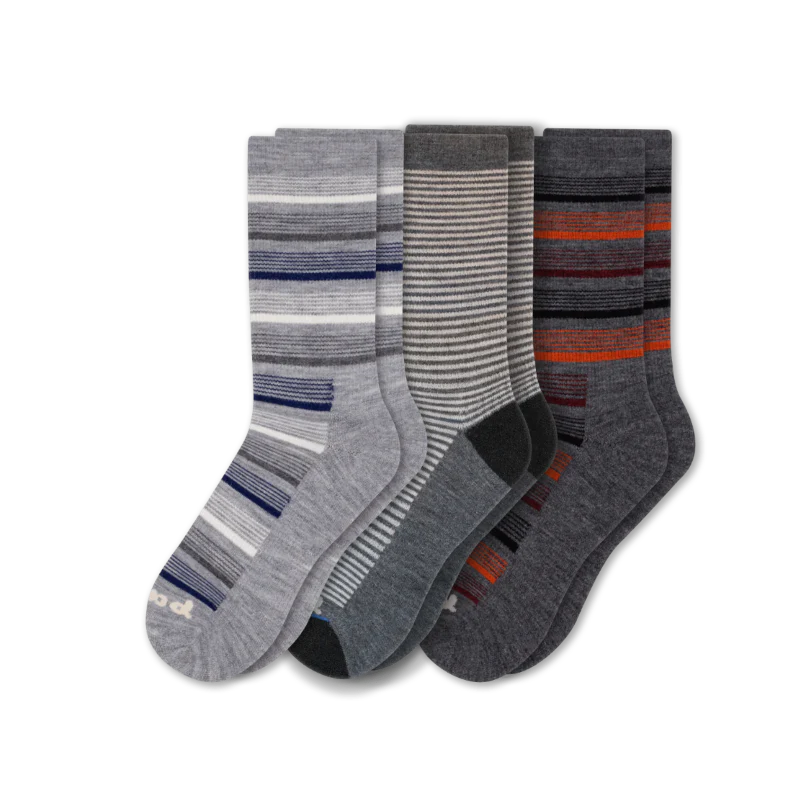 3 Pack - Men's Light-Weight Crew Pacas Socks - Image 50