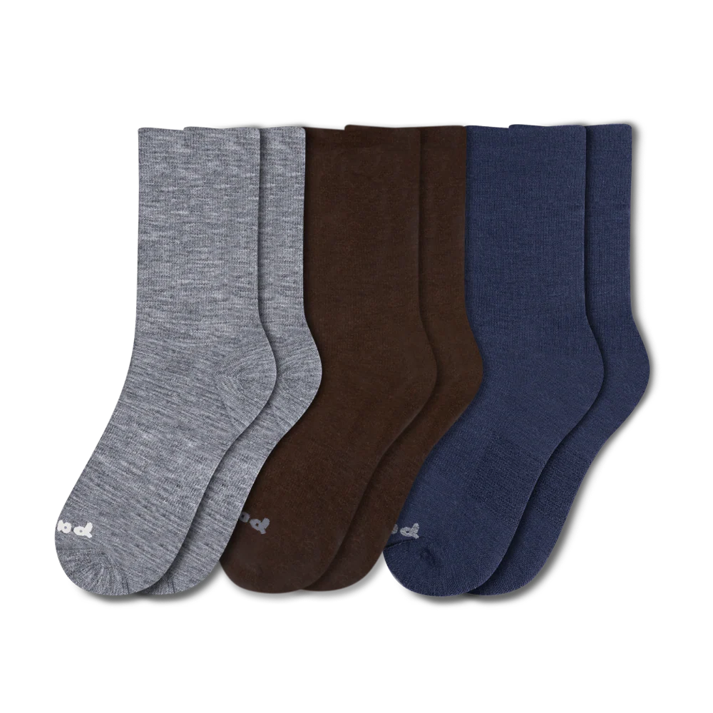 3 Pack - Men's Light-Weight Crew Pacas Socks - Image 7