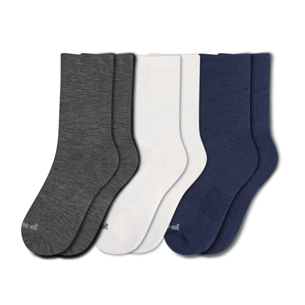 3 Pack - Men's Light-Weight Crew Pacas Socks - Image 8