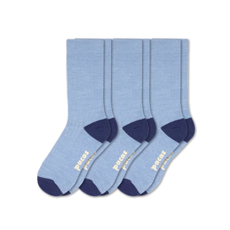 3 Pack - Men's Light-Weight Crew Pacas Socks - Image 99