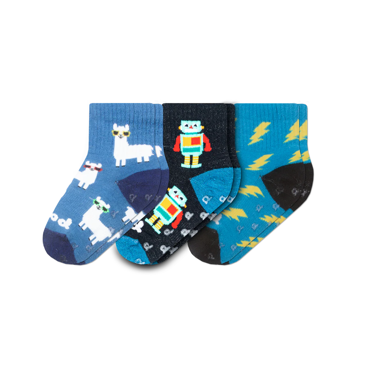 3 Pack - Toddler Pacas Gripper Socks - Image 10