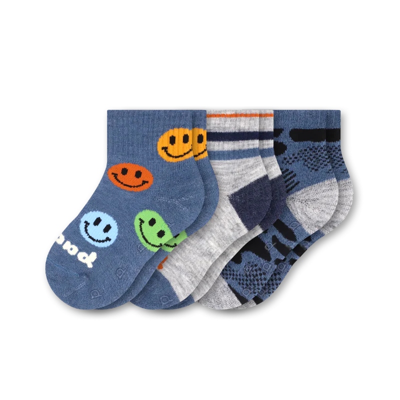 3 Pack - Toddler Pacas Gripper Socks - Image 23