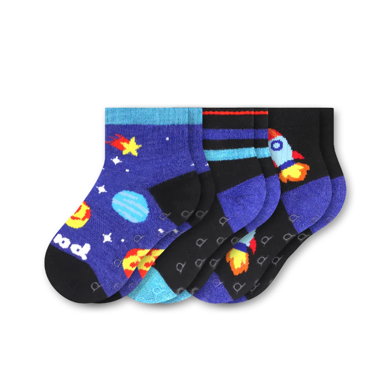 3 Pack - Toddler Pacas Gripper Socks - Image 24