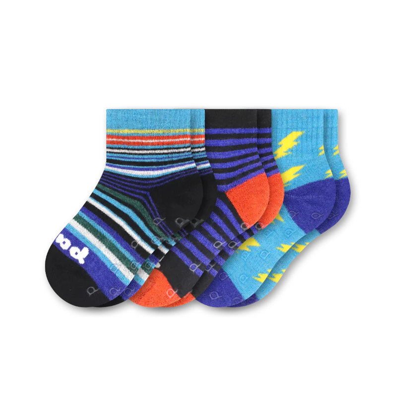 3 Pack - Toddler Pacas Gripper Socks - Image 25