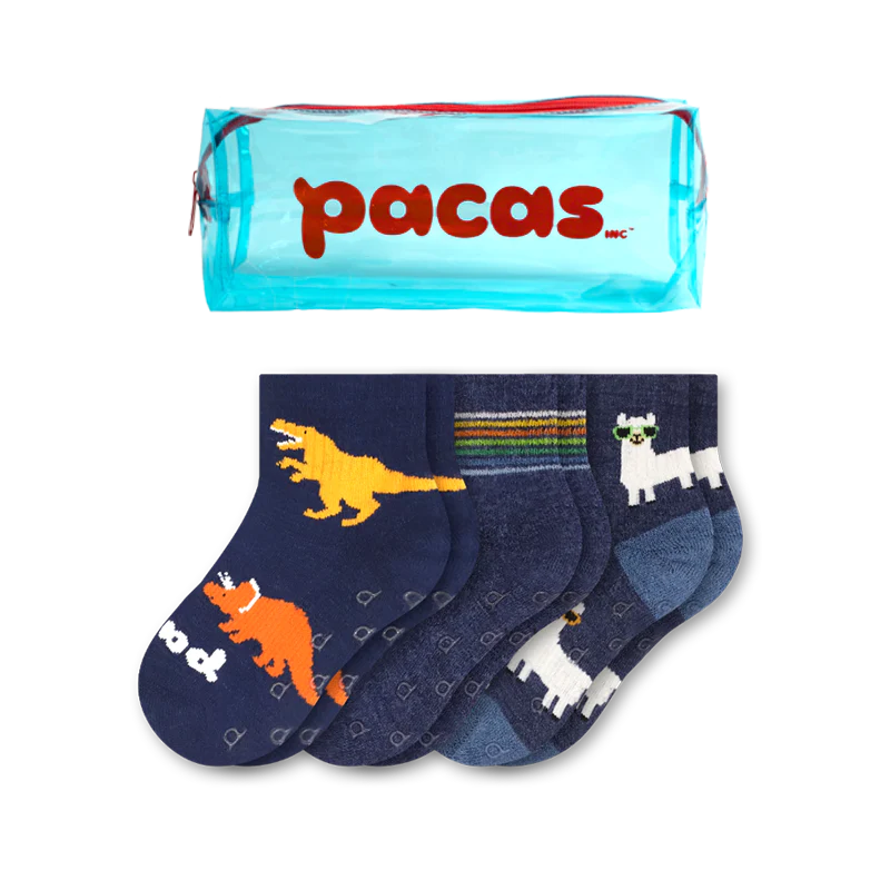 3 Pack - Toddler Pacas Gripper Socks - Image 34