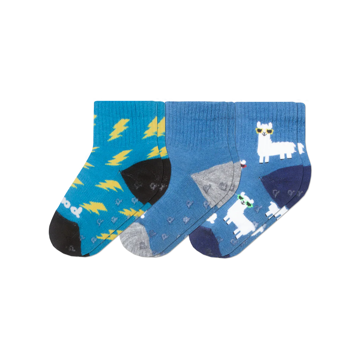 3 Pack - Toddler Pacas Gripper Socks - Image 5