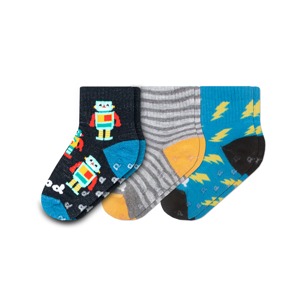 3 Pack - Toddler Pacas Gripper Socks - Image 7