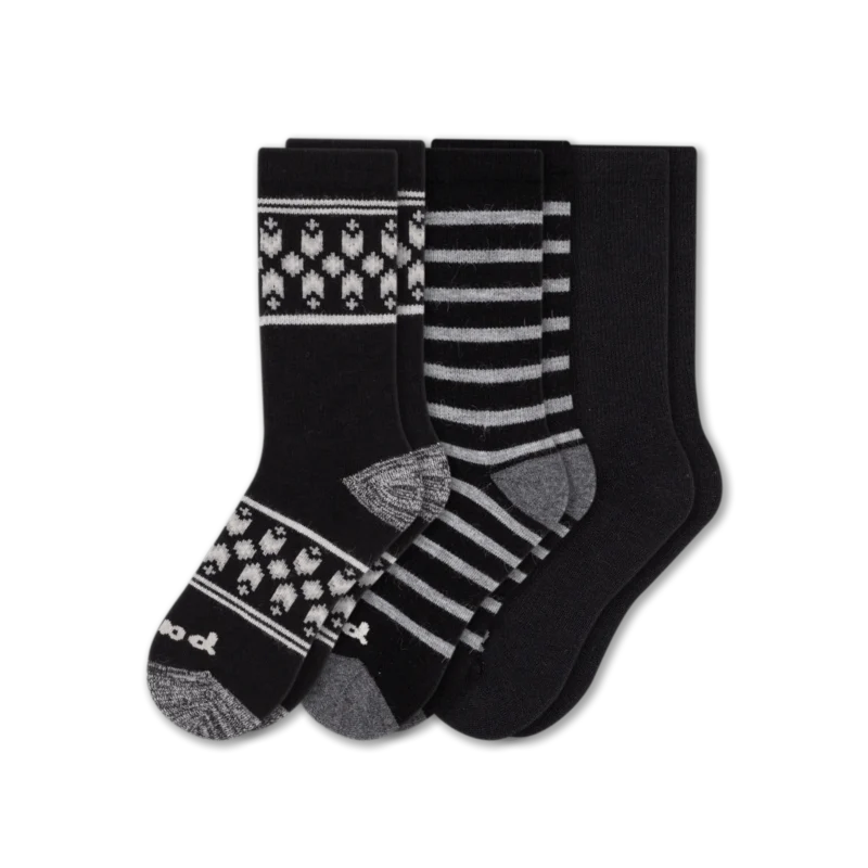 3 Pack - Women's Crew Pacas Socks - Image 103