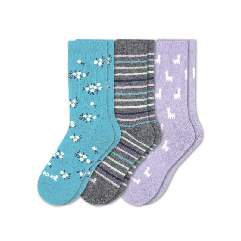 3 Pack - Women's Crew Pacas Socks - Image 118