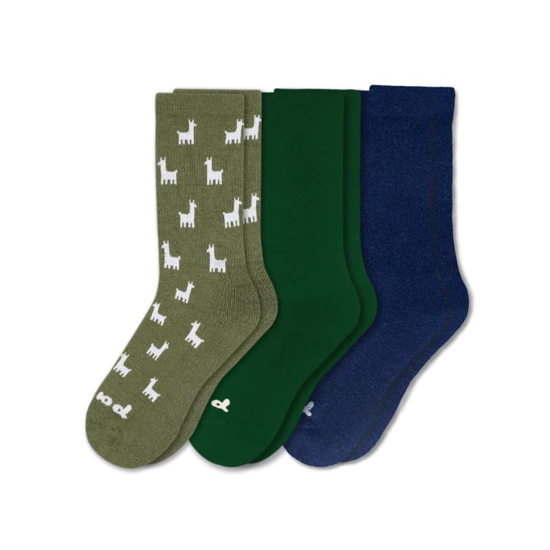 3 Pack - Women's Crew Pacas Socks - Image 140