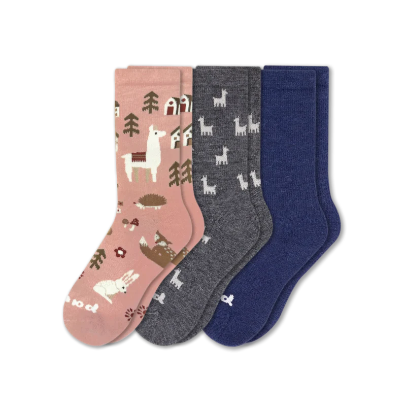 3 Pack - Women's Crew Pacas Socks - Image 145