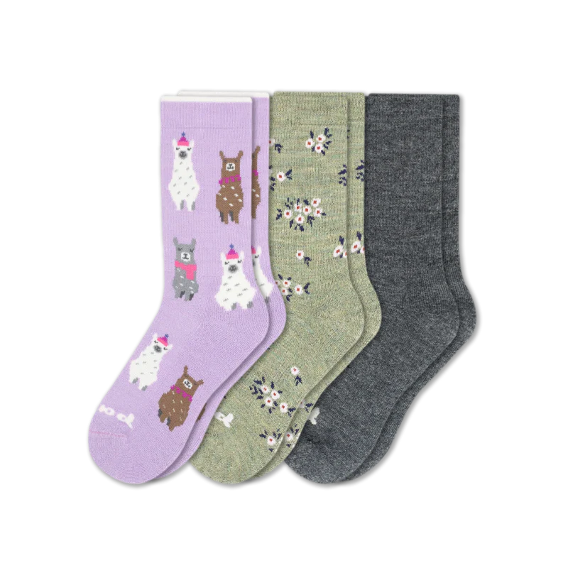 3 Pack - Women's Crew Pacas Socks - Image 148