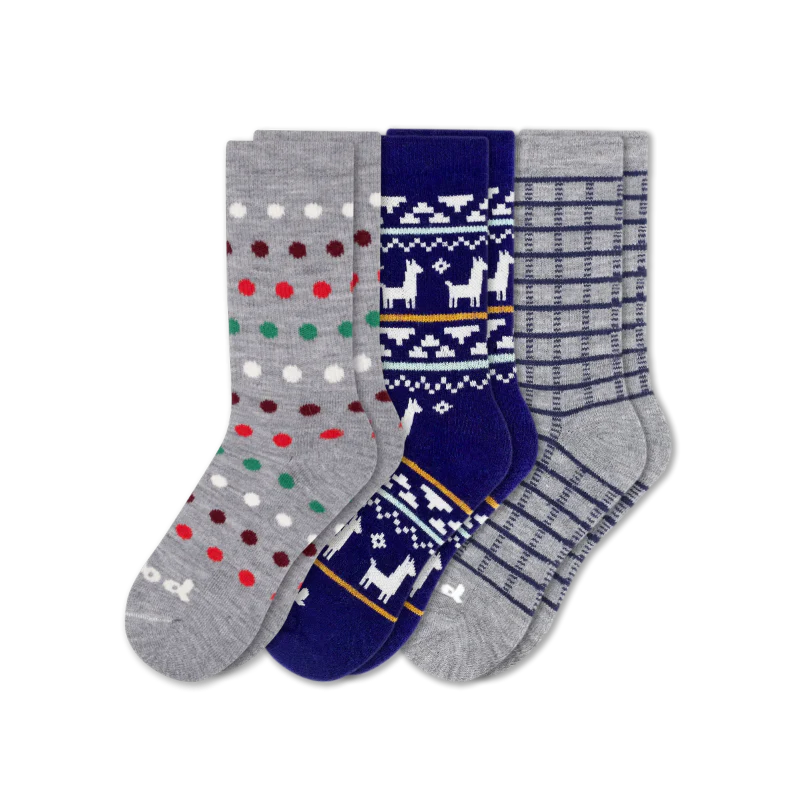 3 Pack - Women's Crew Pacas Socks - Image 149