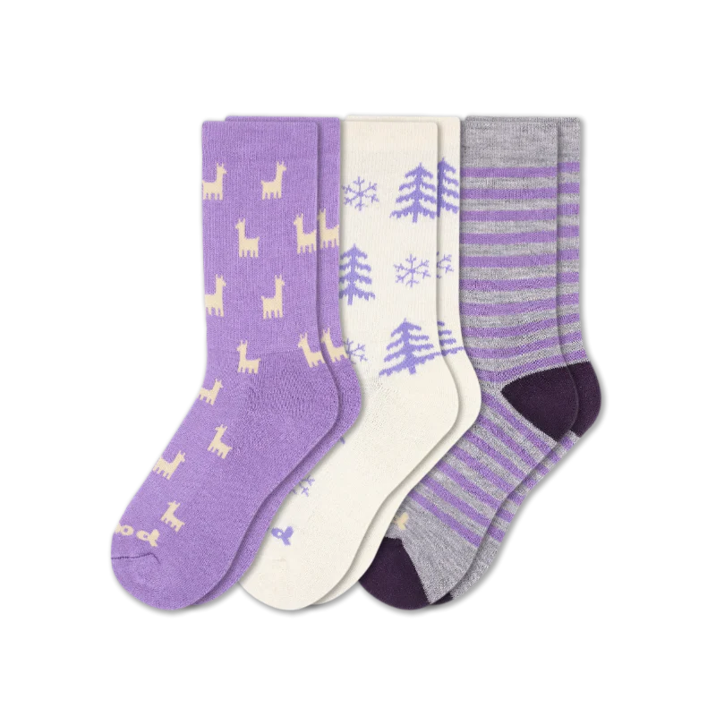 3 Pack - Women's Crew Pacas Socks - Image 15