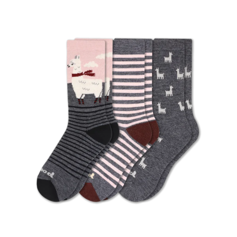 3 Pack - Women's Crew Pacas Socks - Image 162