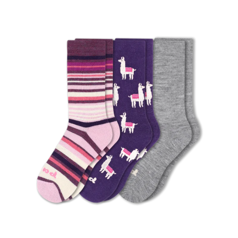 3 Pack - Women's Crew Pacas Socks - Image 17