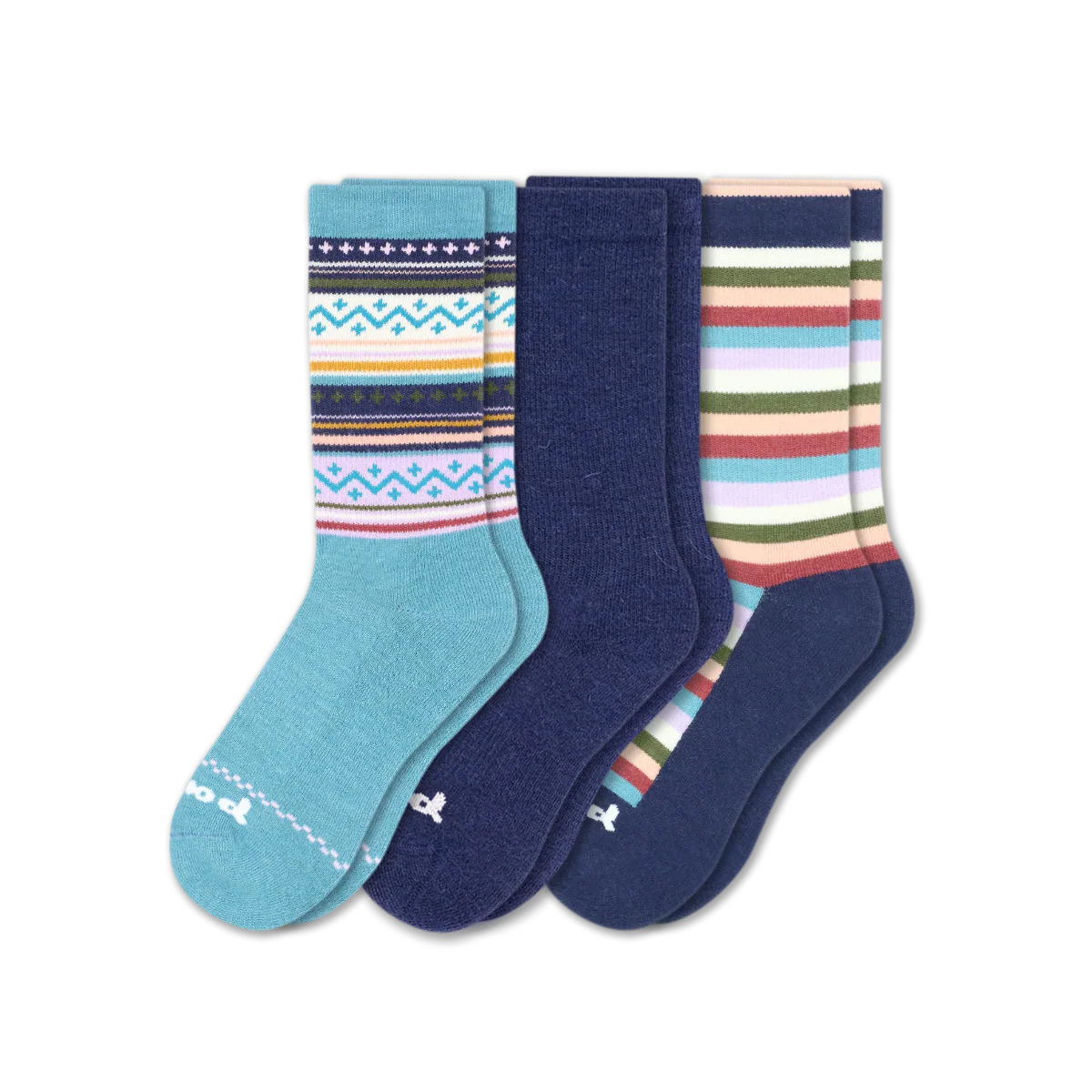 3 Pack - Women's Crew Pacas Socks - Image 170