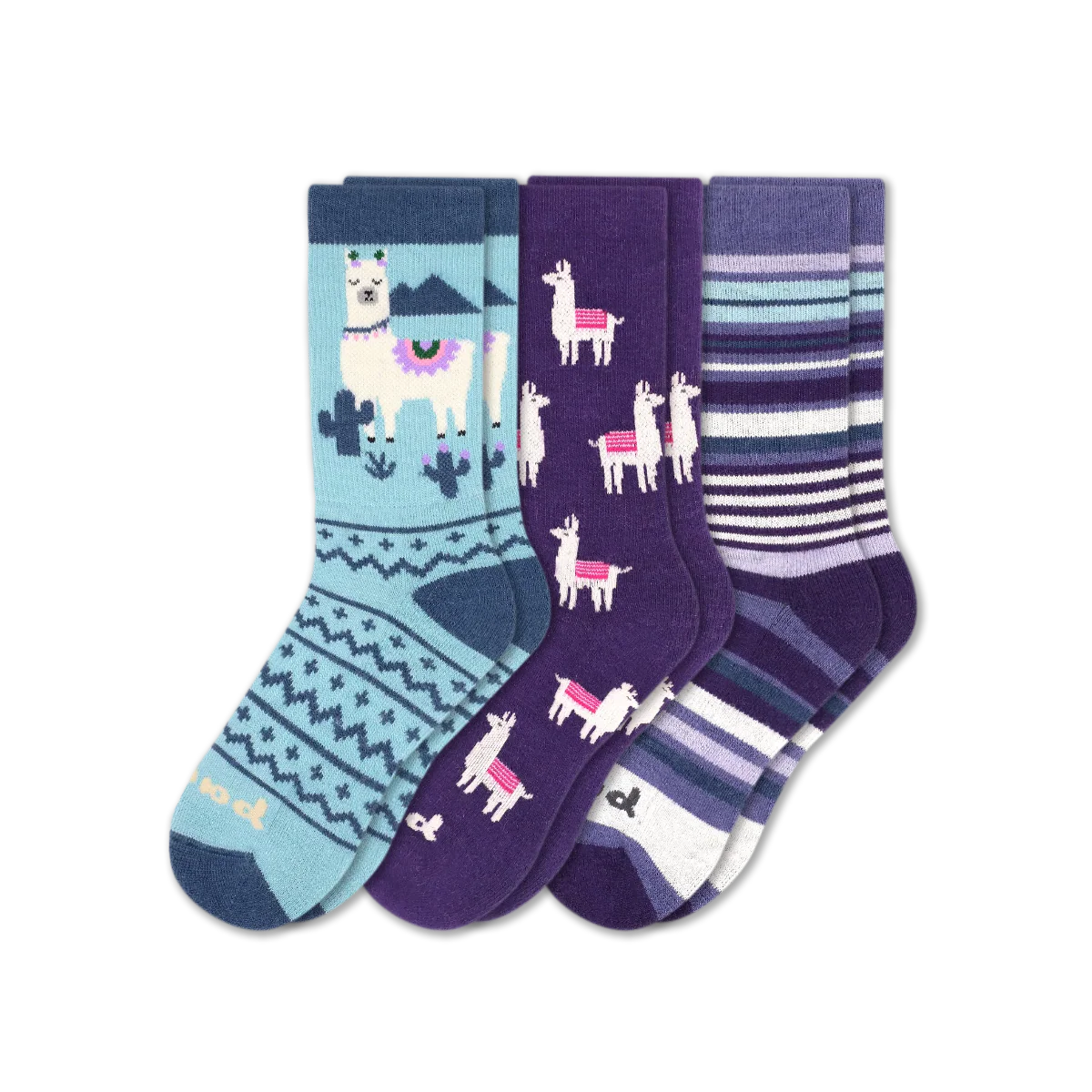 3 Pack - Women's Crew Pacas Socks - Image 182