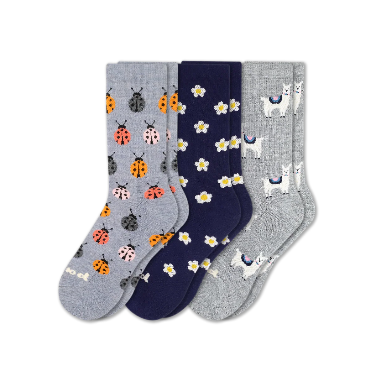 3 Pack - Women's Crew Pacas Socks - Image 185
