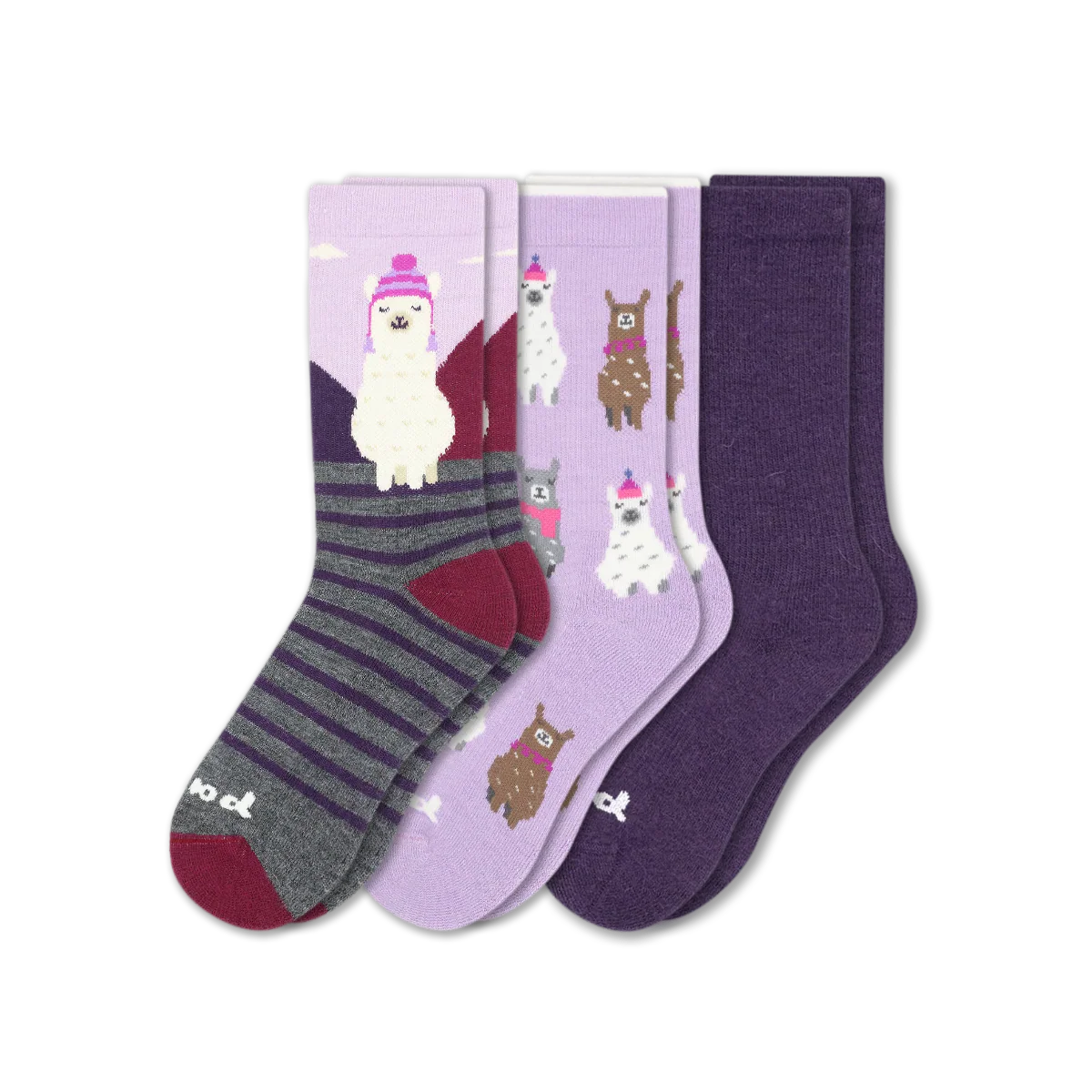3 Pack - Women's Crew Pacas Socks - Image 194