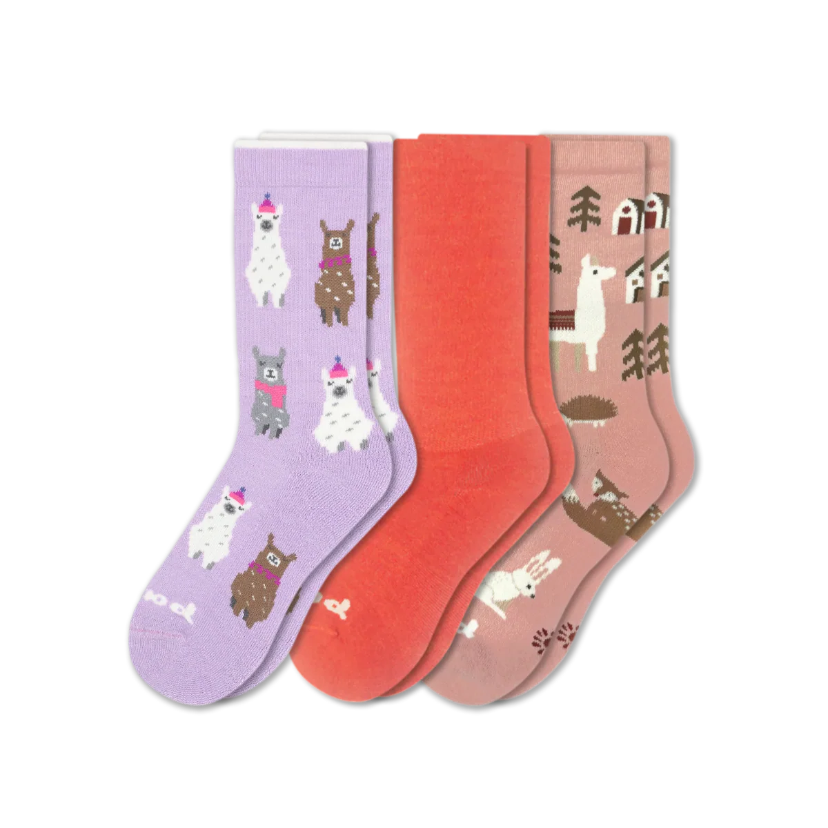 3 Pack - Women's Crew Pacas Socks - Image 203