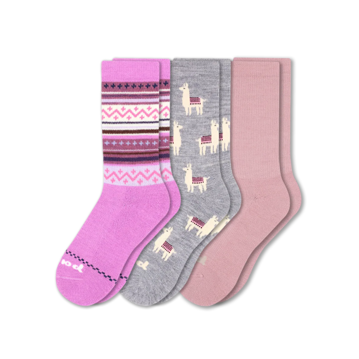 3 Pack - Women's Crew Pacas Socks - Image 205