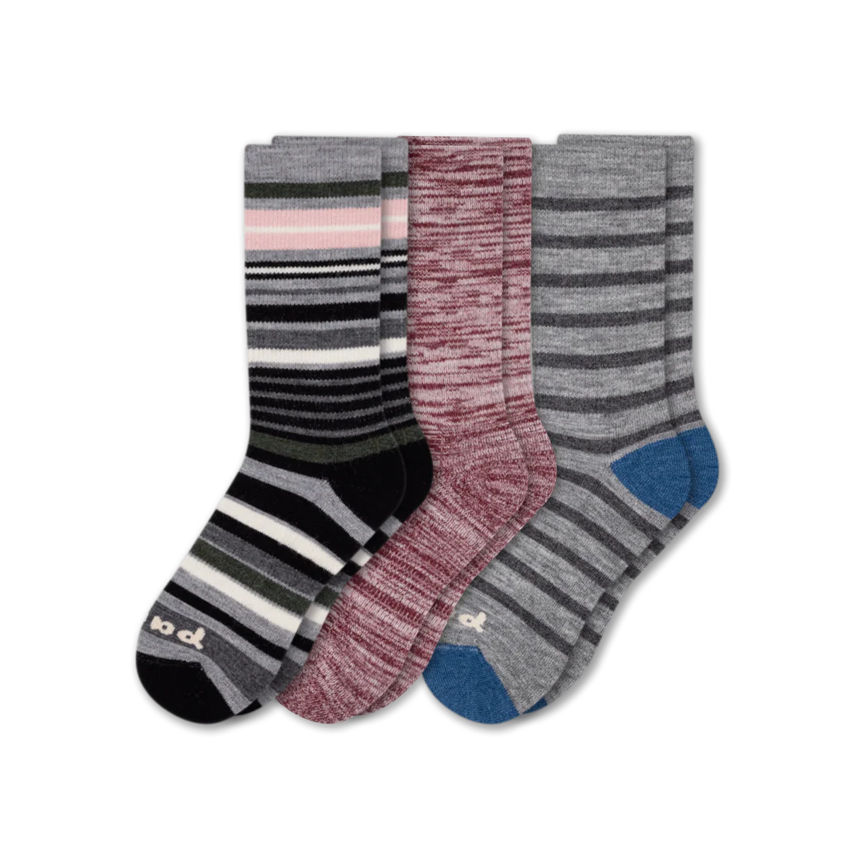 3 Pack - Women's Crew Pacas Socks - Image 206