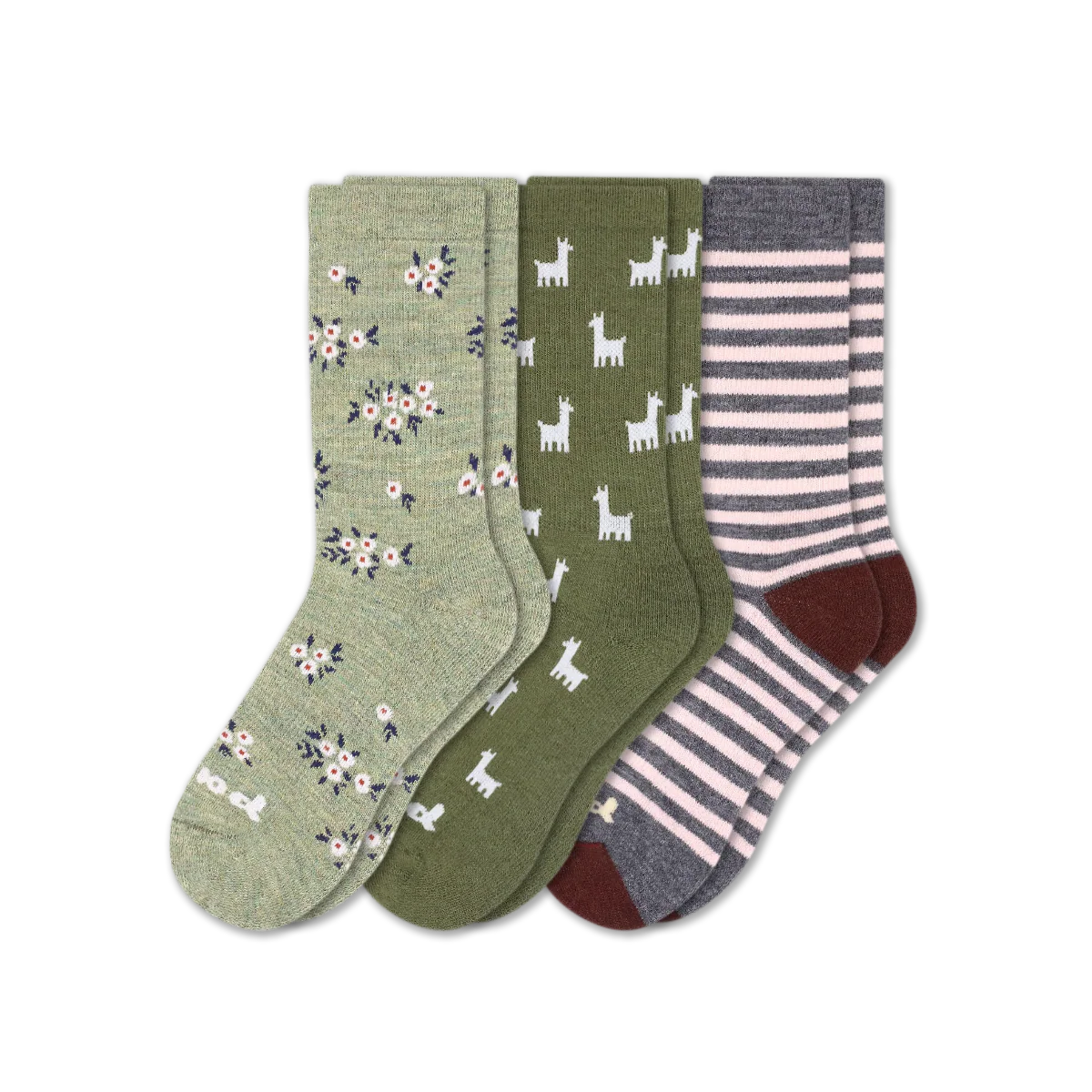 3 Pack - Women's Crew Pacas Socks - Image 209