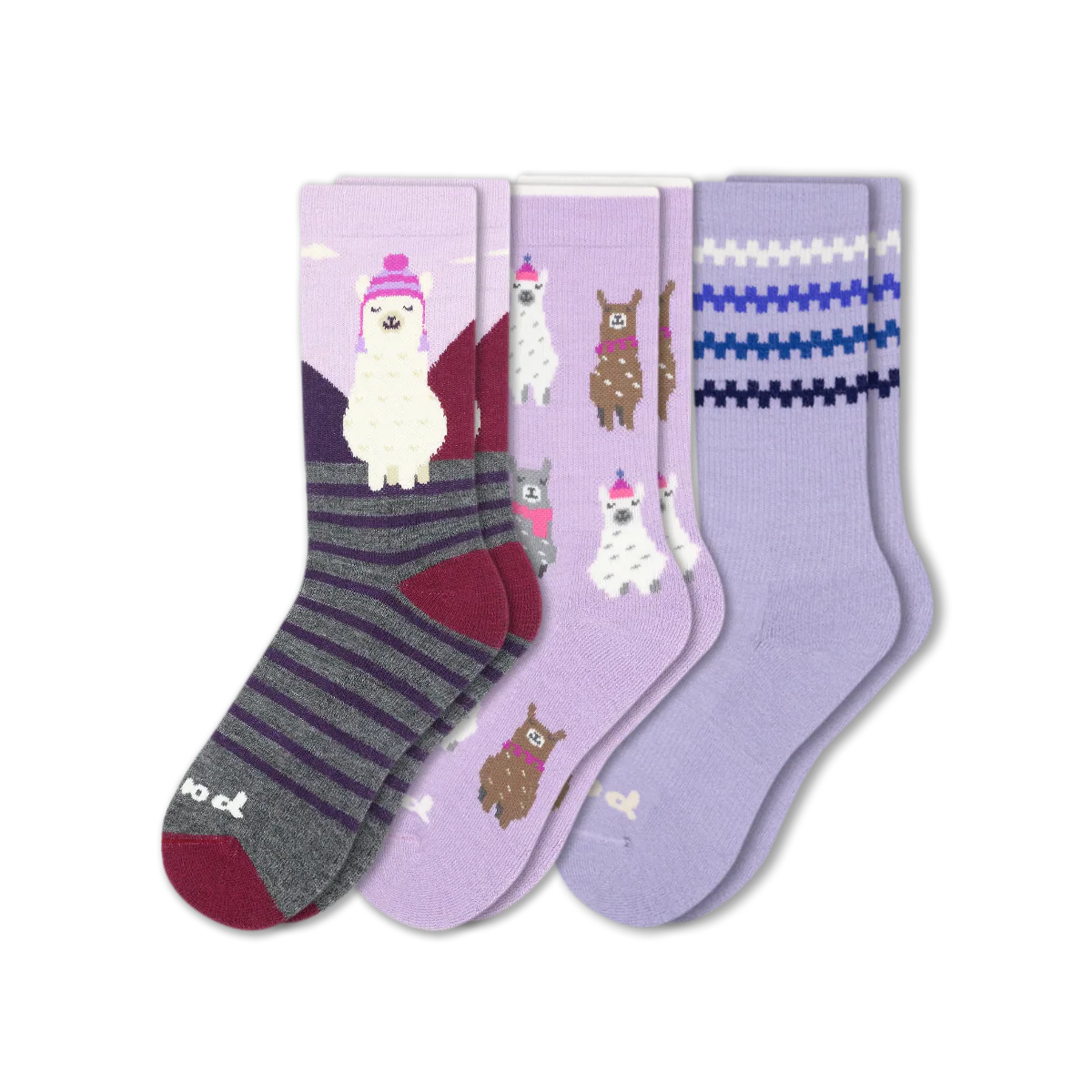 3 Pack - Women's Crew Pacas Socks - Image 210