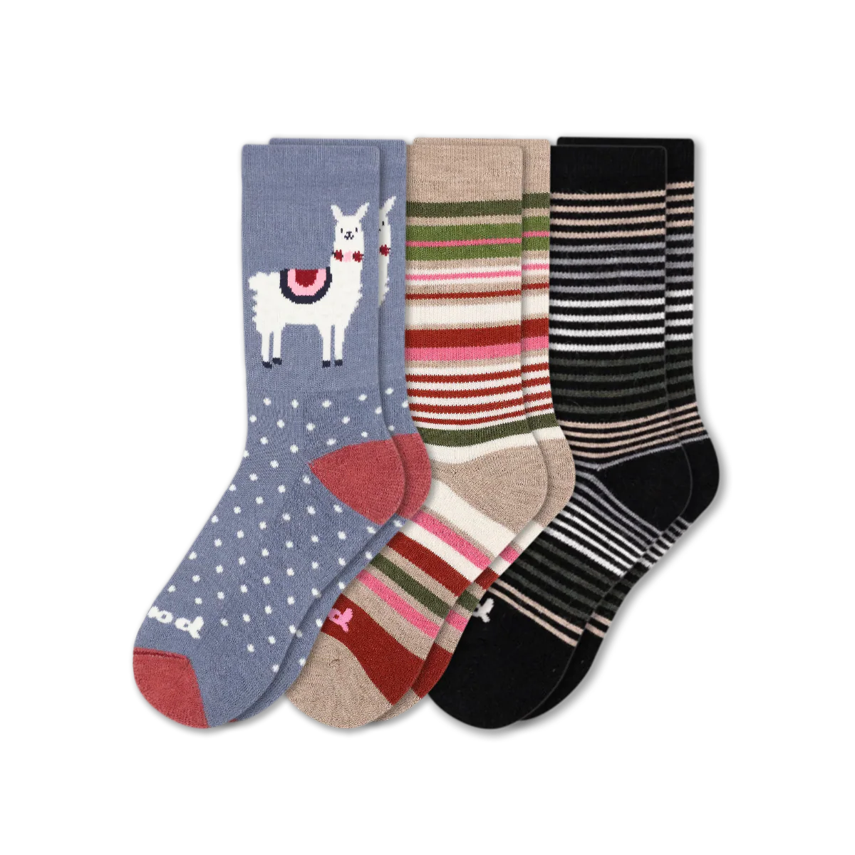 3 Pack - Women's Crew Pacas Socks - Image 211