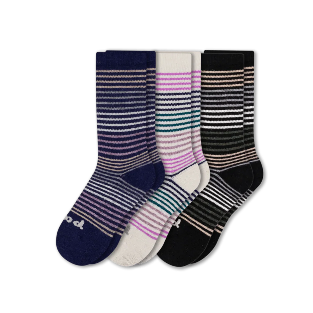 3 Pack - Women's Crew Pacas Socks - Image 217