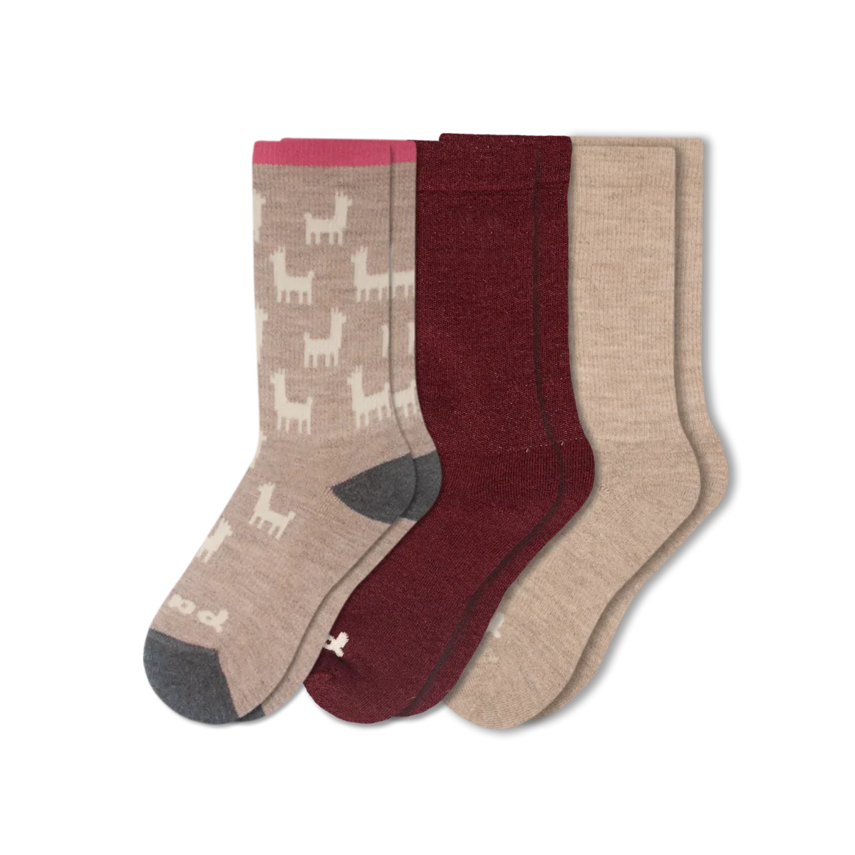 3 Pack - Women's Crew Pacas Socks - Image 224