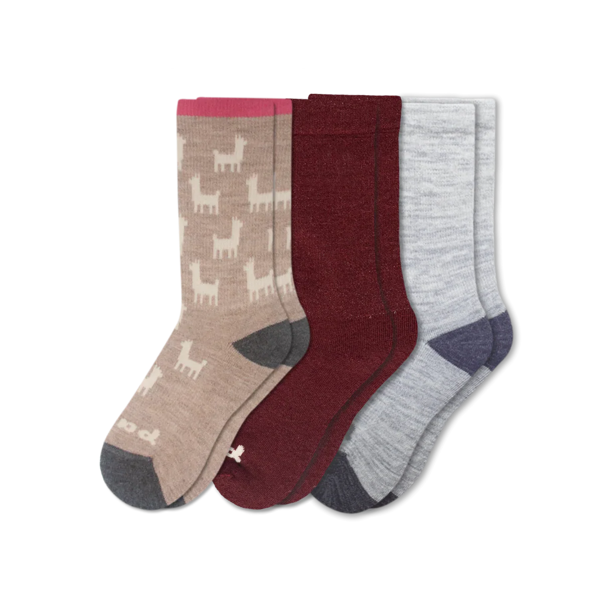 3 Pack - Women's Crew Pacas Socks - Image 229