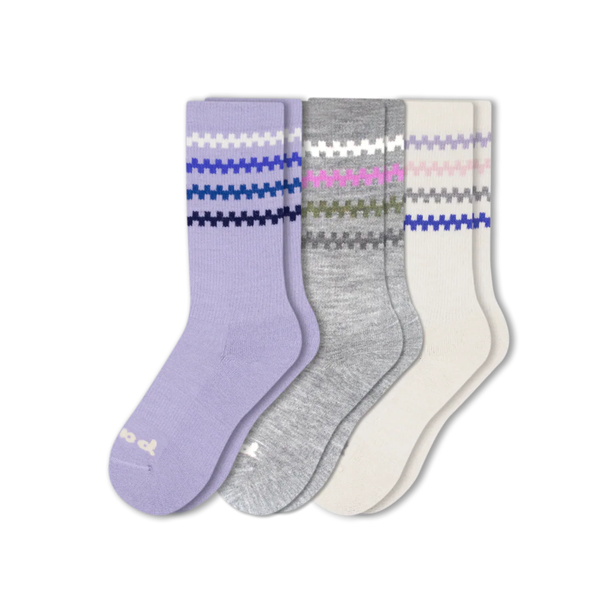 3 Pack - Women's Crew Pacas Socks - Image 231