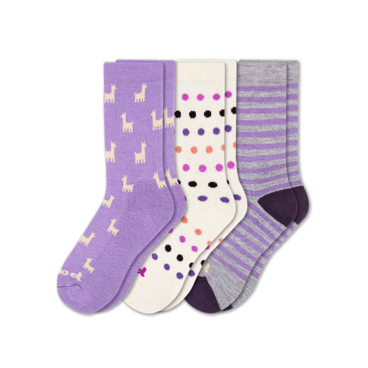 3 Pack - Women's Crew Pacas Socks - Image 237